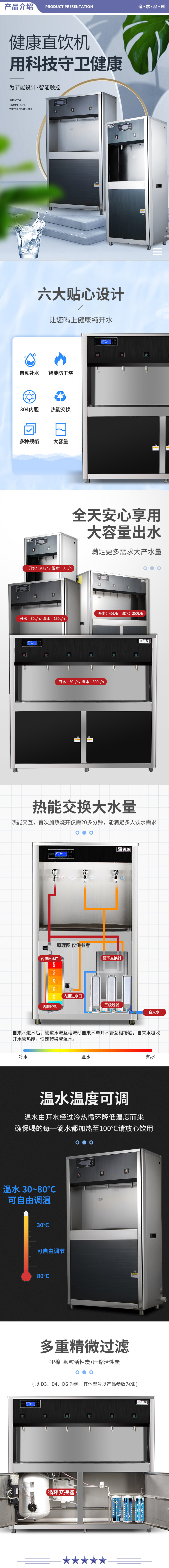 圣托（Shentop） STK-D3 净化水开水器 全自动不锈钢开水机 触摸温热式饮水机 工厂一开两温直饮机 2.jpg