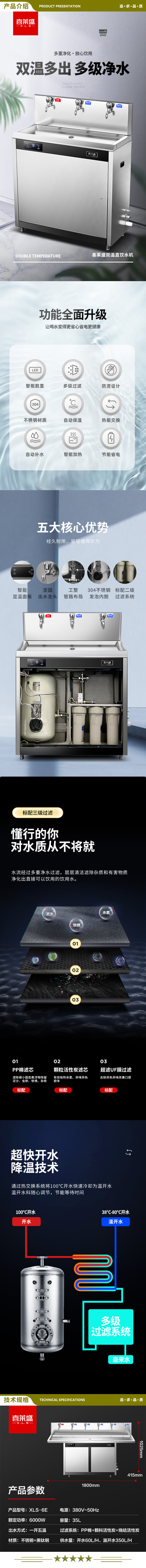 喜莱盛 XLS-6E 商用直饮水机学校开水器 大型不锈钢净水机商用烧水机内置三级滤芯  2.jpg