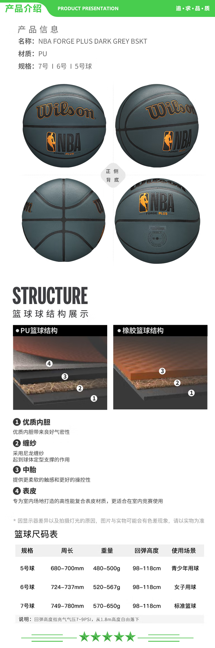 威尔胜 Wilson WTB8101IB07CN NBA FORGE系列吸湿防滑PU室内外通用成人篮球灰黑色7号球 FORGE PLUS .jpg