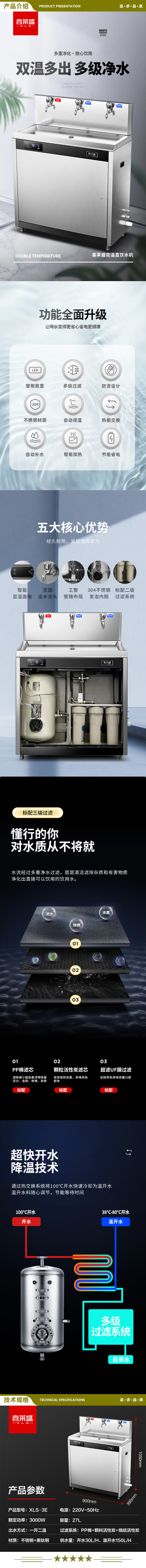 喜莱盛 XLS-3E 商用直饮水机学校开水器 大型不锈钢净水机商用烧水机内置三级滤芯  2.jpg