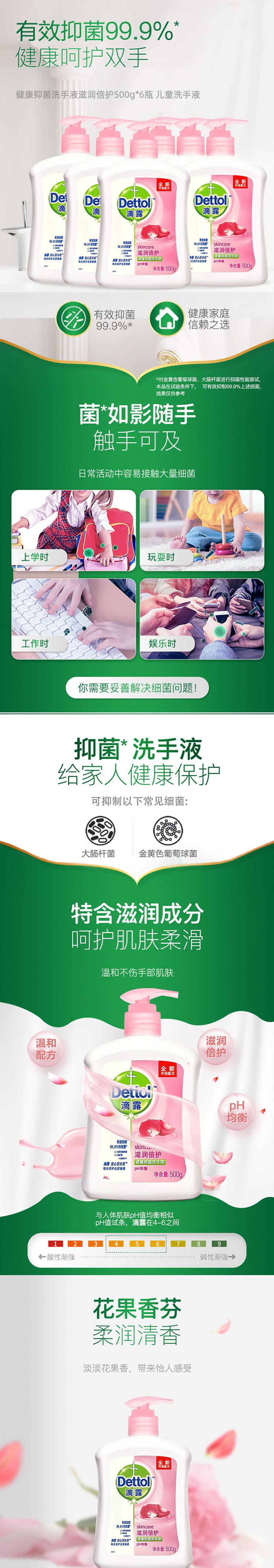 滴露 Dettol 健康抑菌洗手液滋润倍护 500g 瓶 .jpg