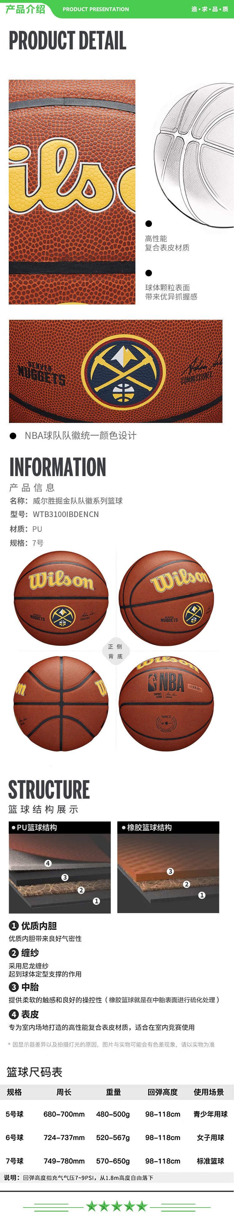 威尔胜 Wilson WTB3100IBDENCN 7号篮球 NBA掘金队队徽系列PU成人室内外通用 .jpg